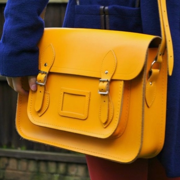 The Cambridge Satchel Company Handbags - Cambridge Satchel Tote Laptop Bag Yellow 14”